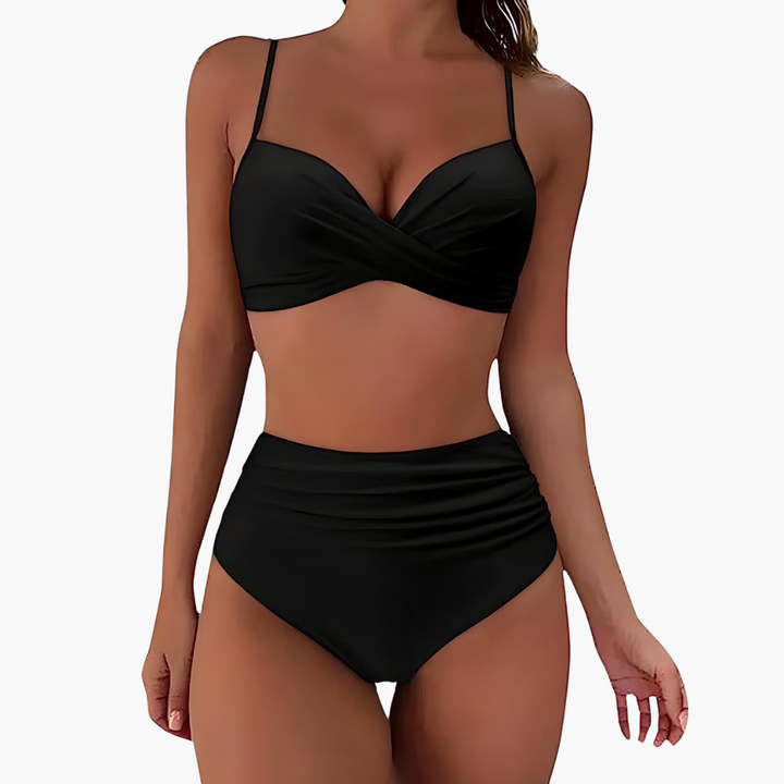 Sophia | Women High Waist Ruched Bikini Set