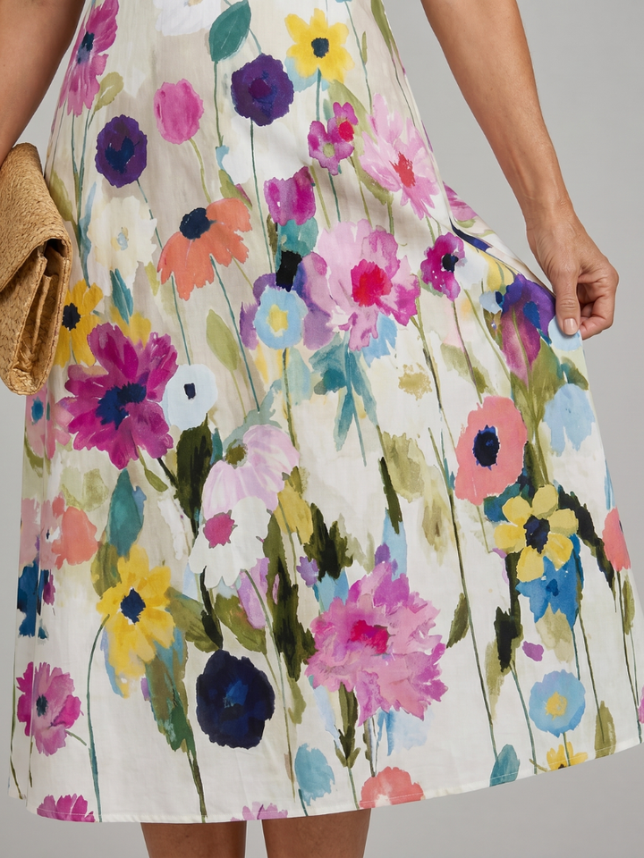 Willow | Floral Midi Wedding Guest Dress Women