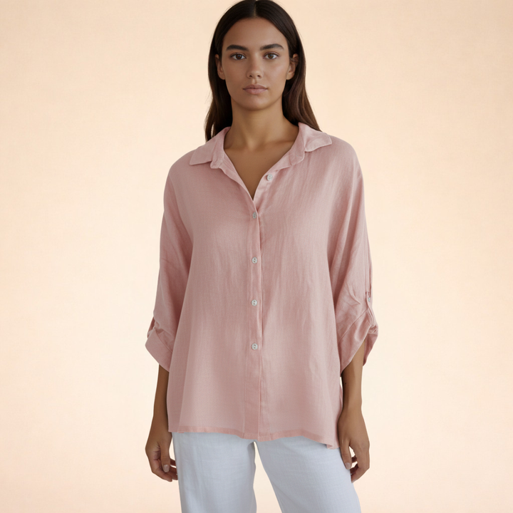 Felicity | Women Clothing Linen Button-Down Shirt