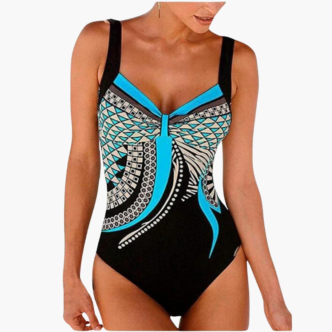 Olivia | Women Geometric Print One-Piece Swimsuit