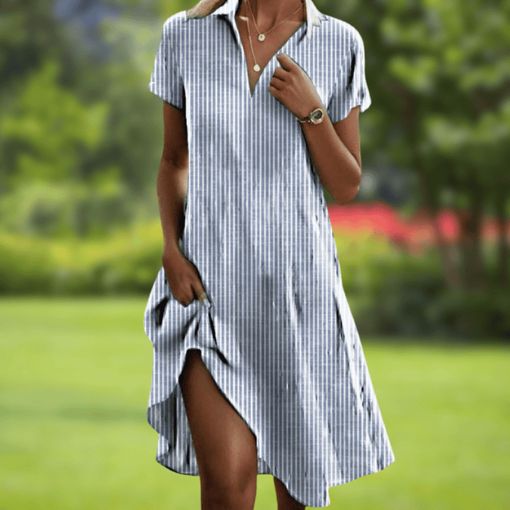 Effie | Boho Print Summer Midi Dress Women