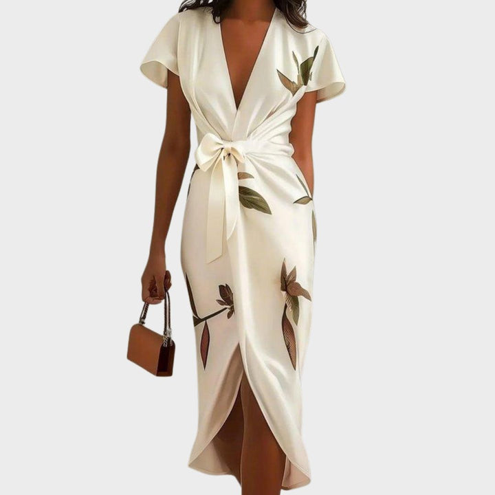 Georgia | Wedding Guest Midi Wrap Dress