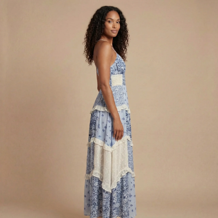 Amelia | Wedding Guest Tiered Maxi Dress