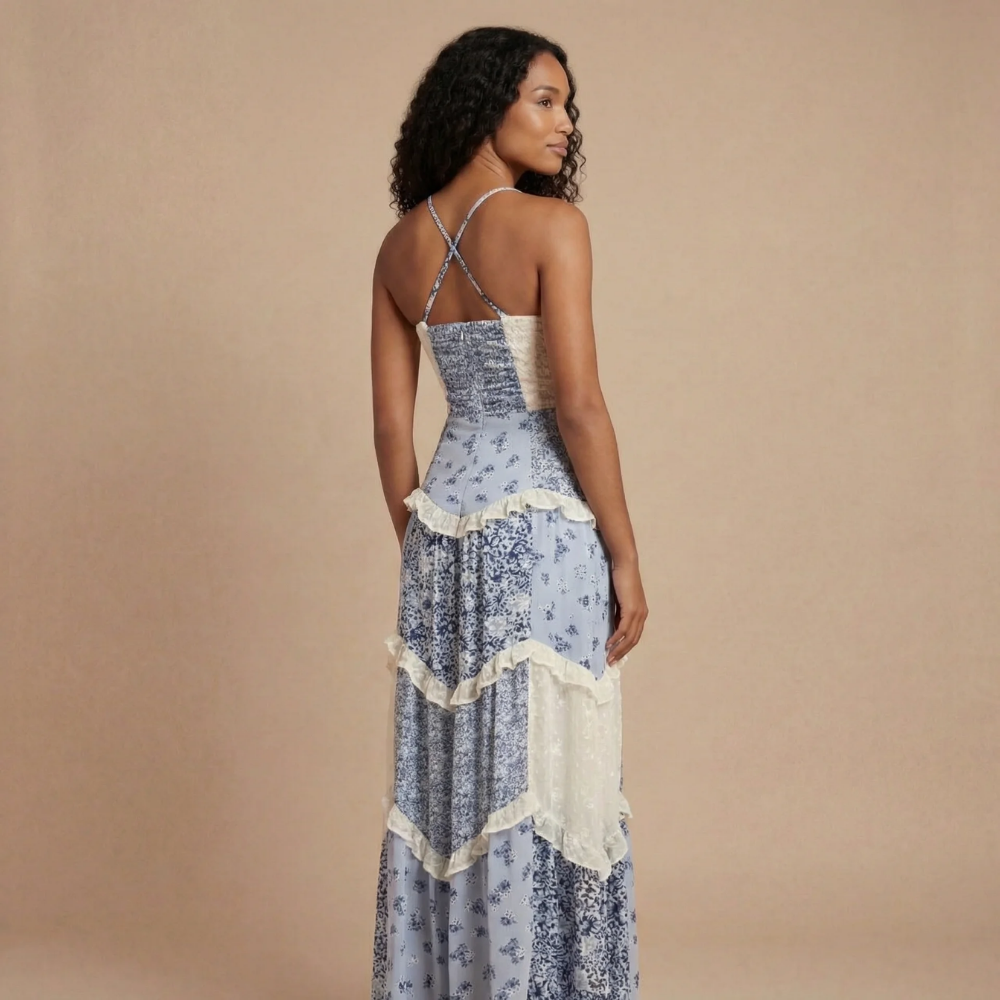 Amelia | Wedding Guest Tiered Maxi Dress