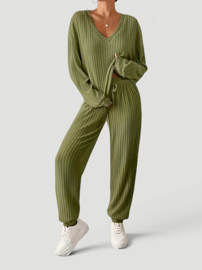 Ellmont London | Women’s Soft Two Piece Pajama Lounge Set