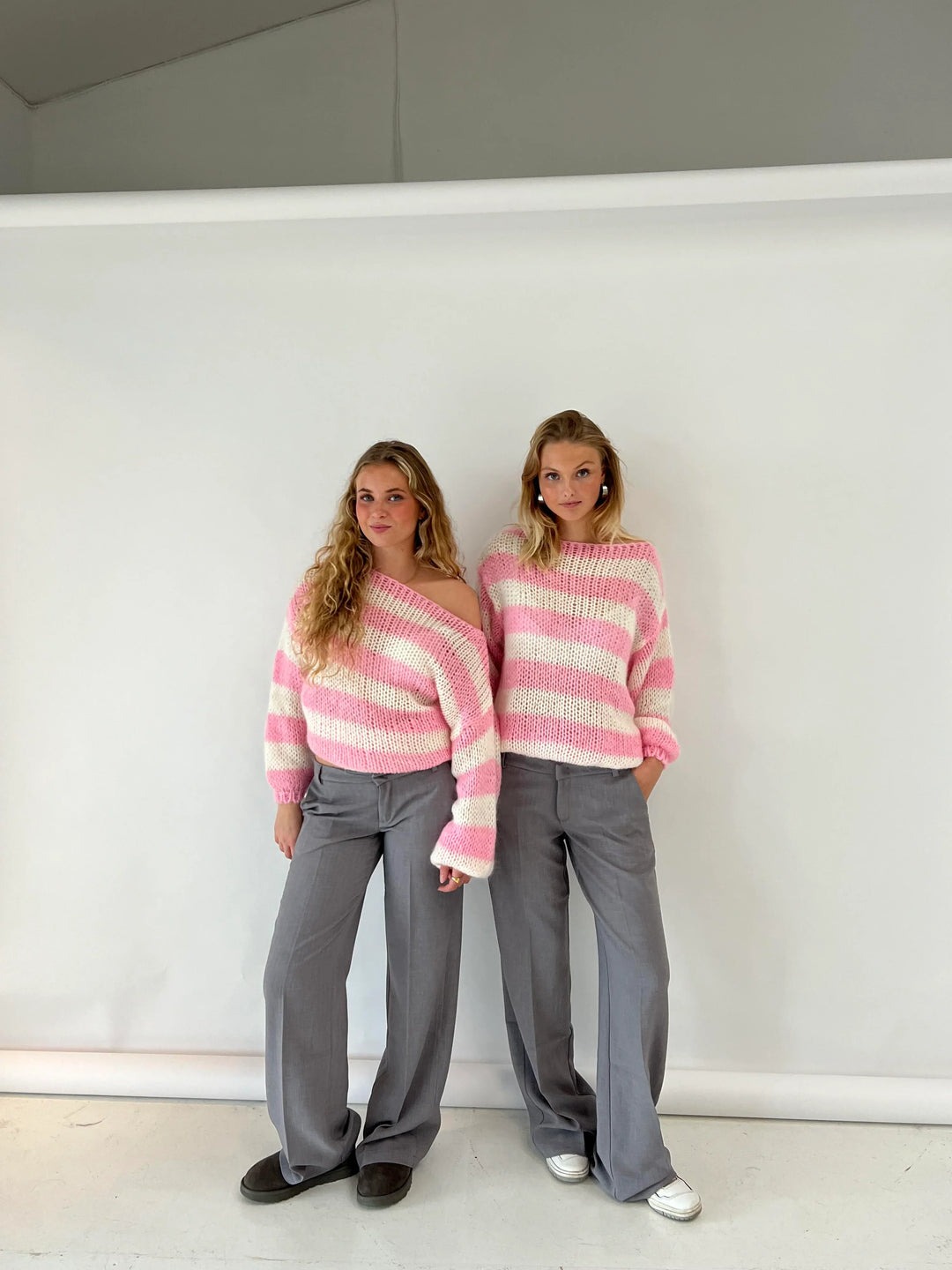 Jade Striped Knit Pullover