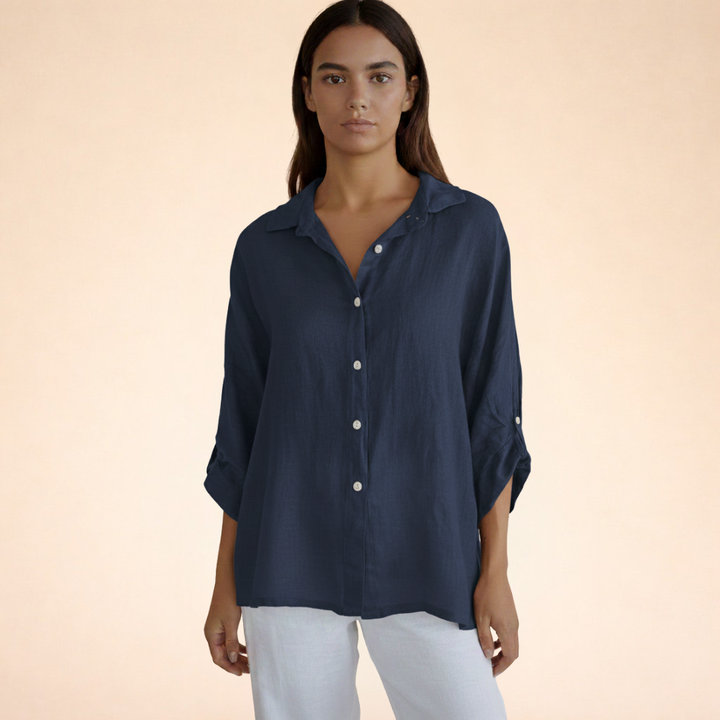 Felicity | Women Clothing Linen Button-Down Shirt
