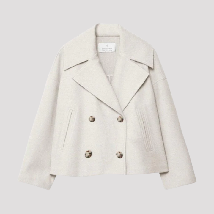 Nancy | Double-Breasted Cropped Womens Coat