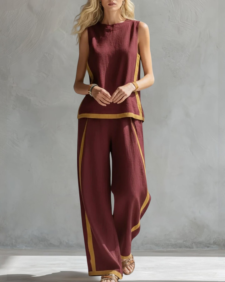 Tamsin | Women Clothing Sleeveless Wide-Leg Two-Piece Set