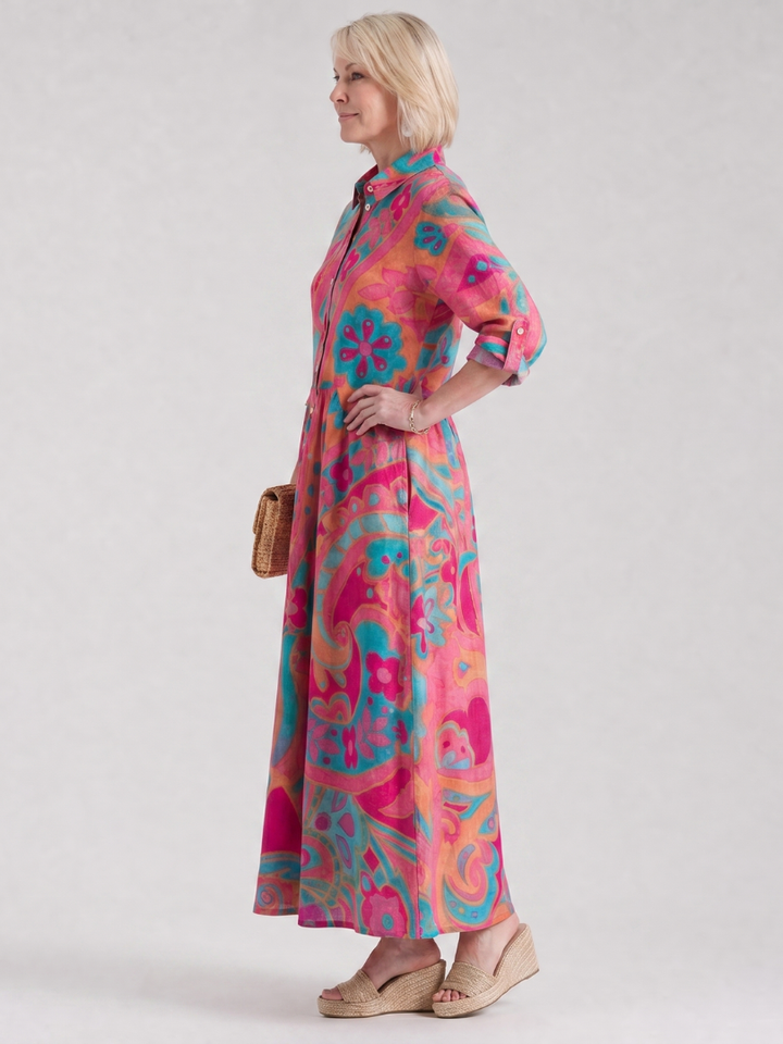 Olivia | Floral Paisley Maxi Dress Women