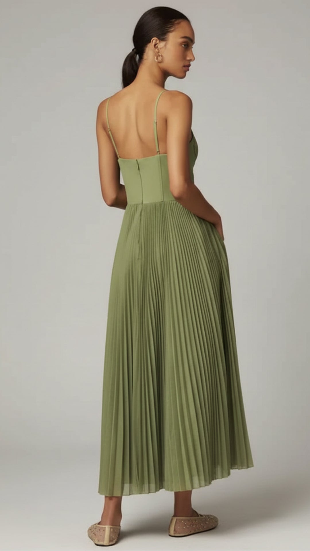 Grace | Wedding Guest Pleated Tulle Midi Dress