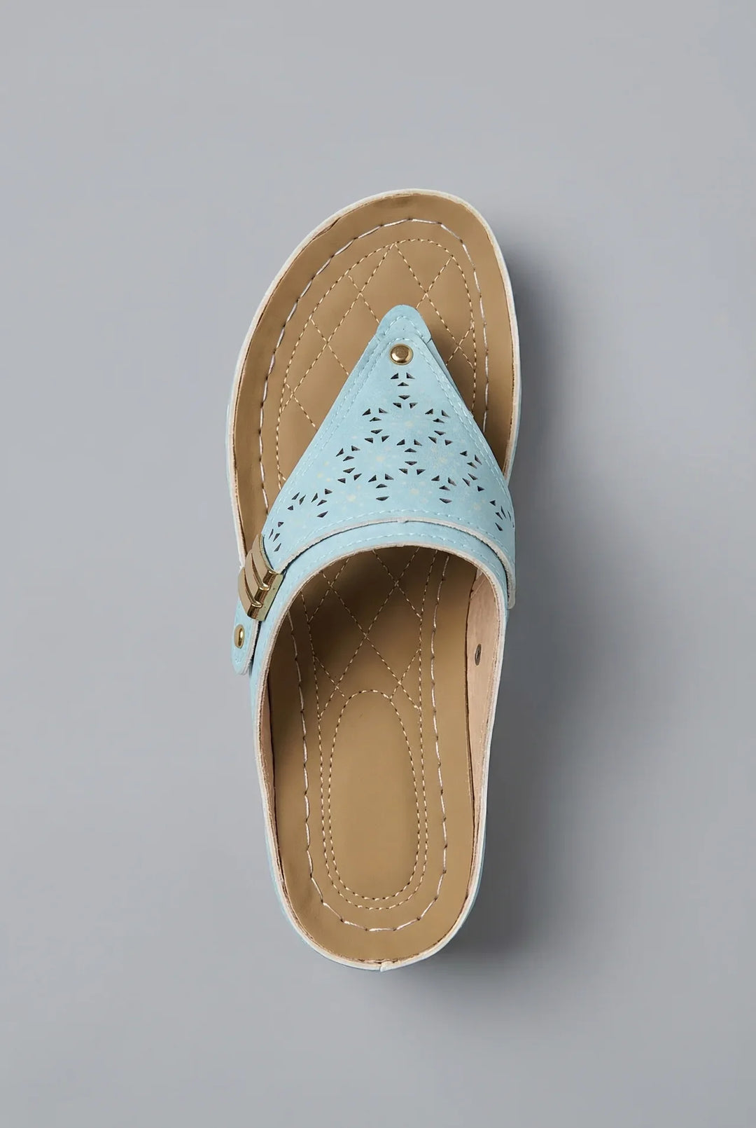 Georgia | Women Wedge Sandals with Laser-Cut Strap