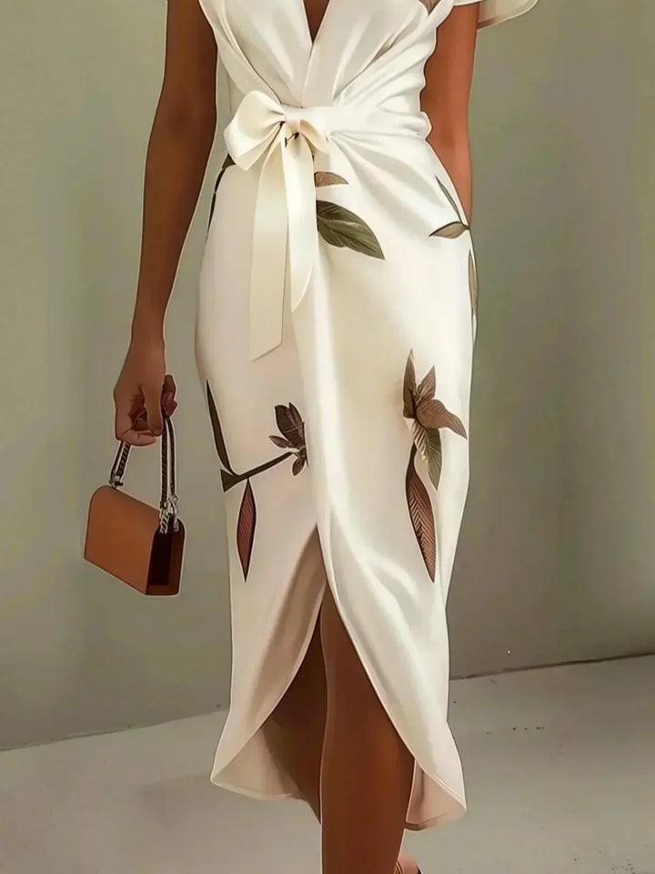 Georgia | Wedding Guest Midi Wrap Dress