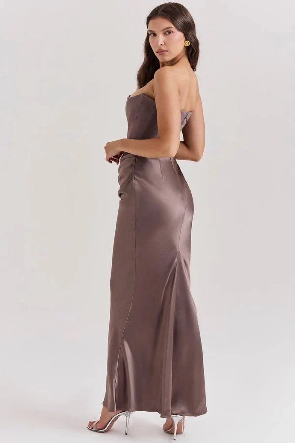Sienna | Strapless Corset Maxi Dress for Women