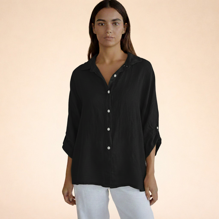 Felicity | Women Clothing Linen Button-Down Shirt