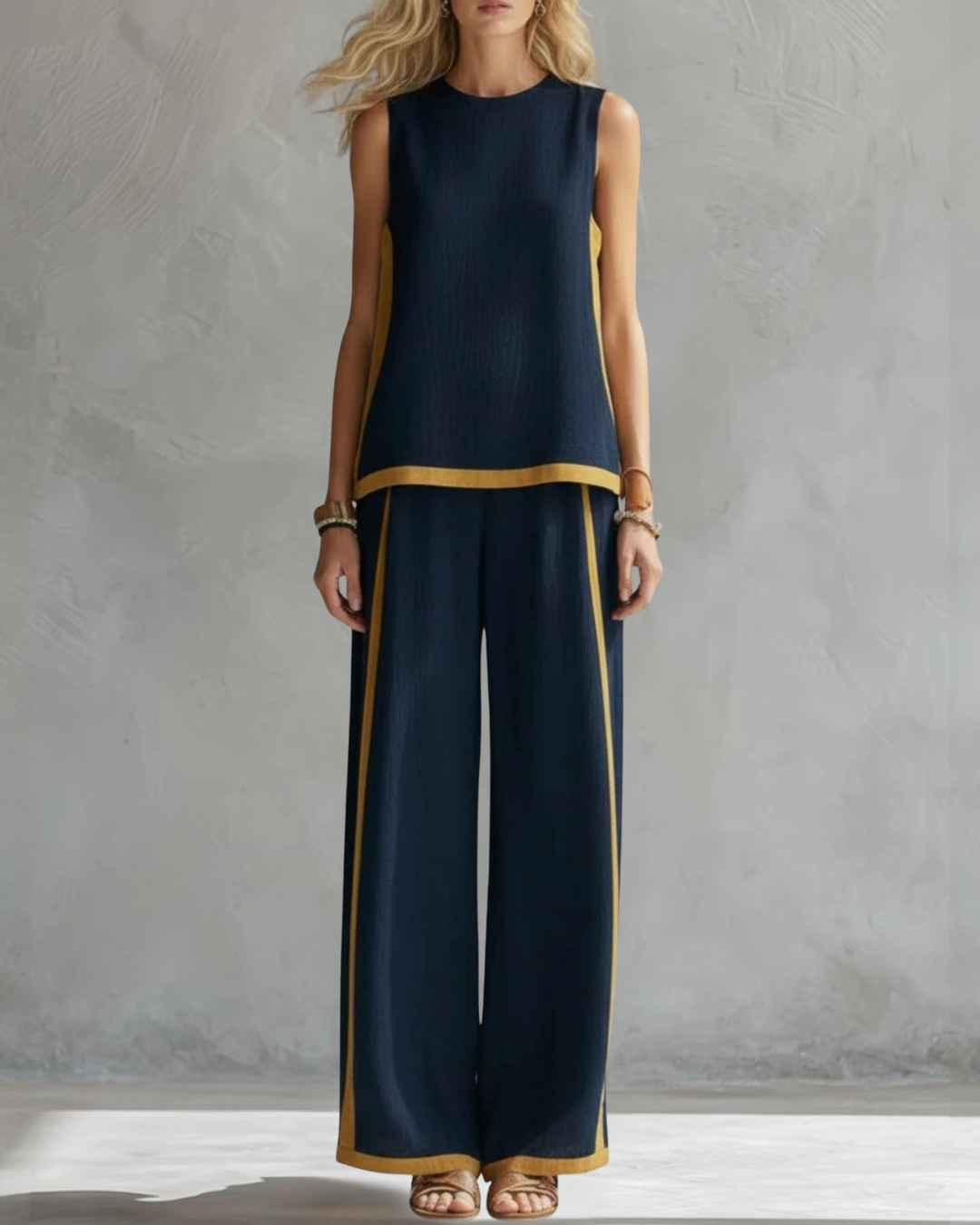 Tamsin | Women Clothing Sleeveless Wide-Leg Two-Piece Set
