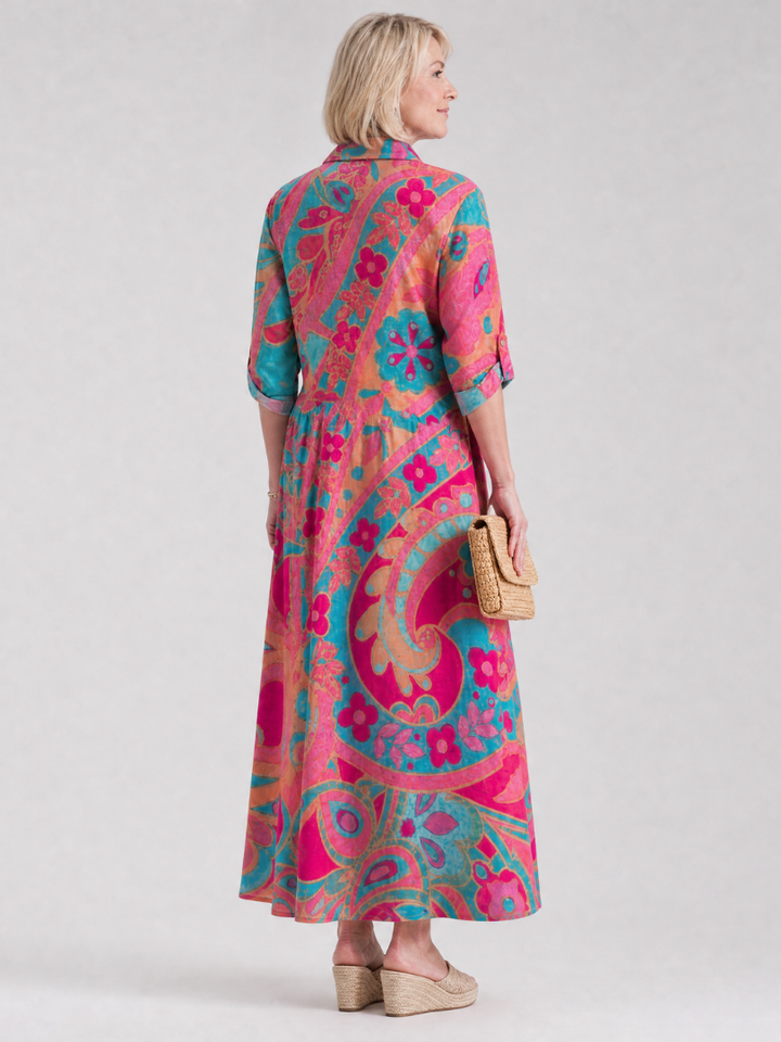 Olivia | Floral Paisley Maxi Dress Women