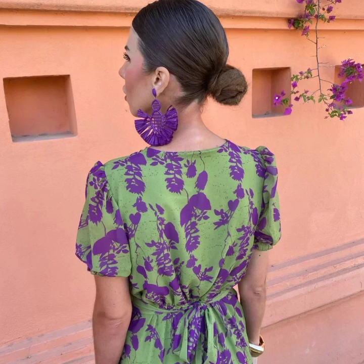 Phoebe | Wedding Guest Floral Maxi Wrap Dress
