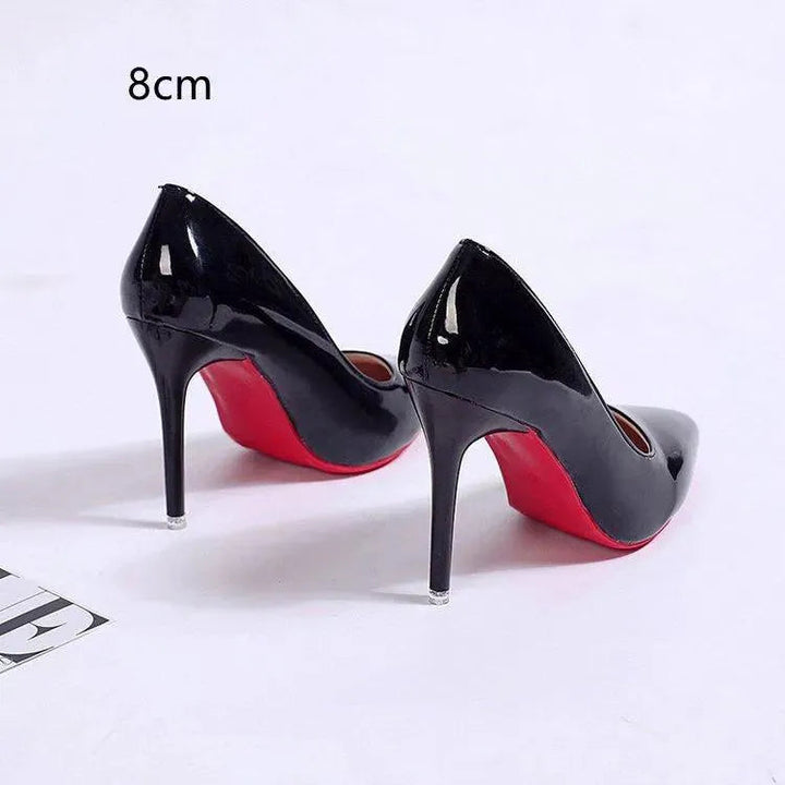 Freya | Patent Pointed Toe Stiletto Heel Sandals