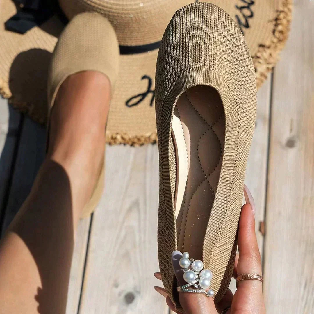 Amelia | Women Knit Ballet Flats Sandals