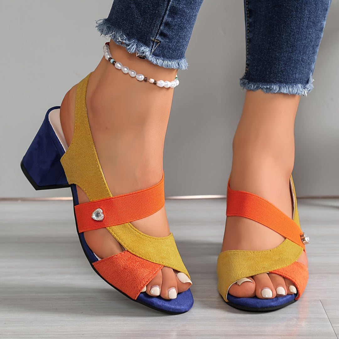 Cressida | Women Block Heel Slingback Sandals