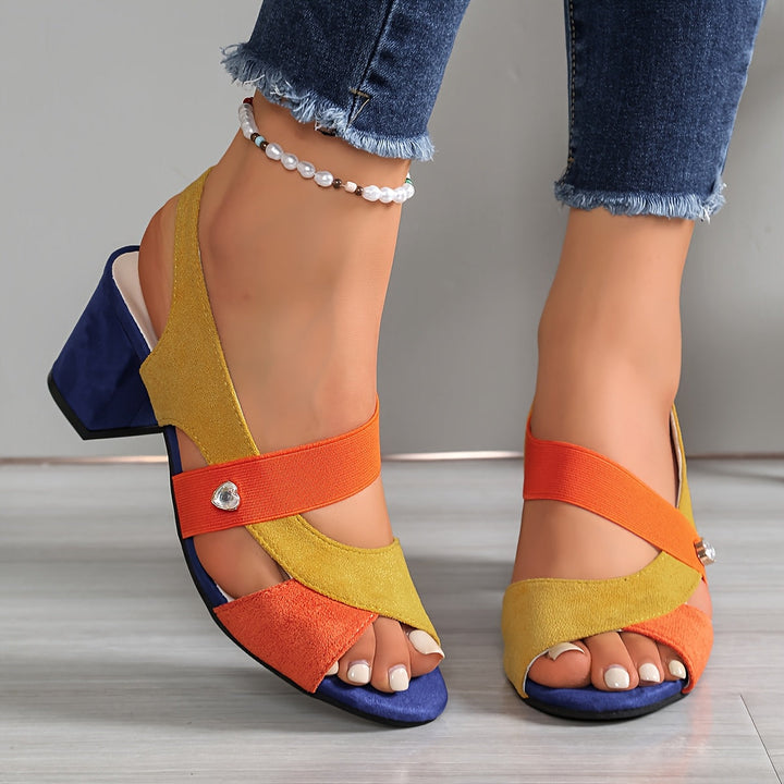 Cressida | Women Block Heel Slingback Sandals