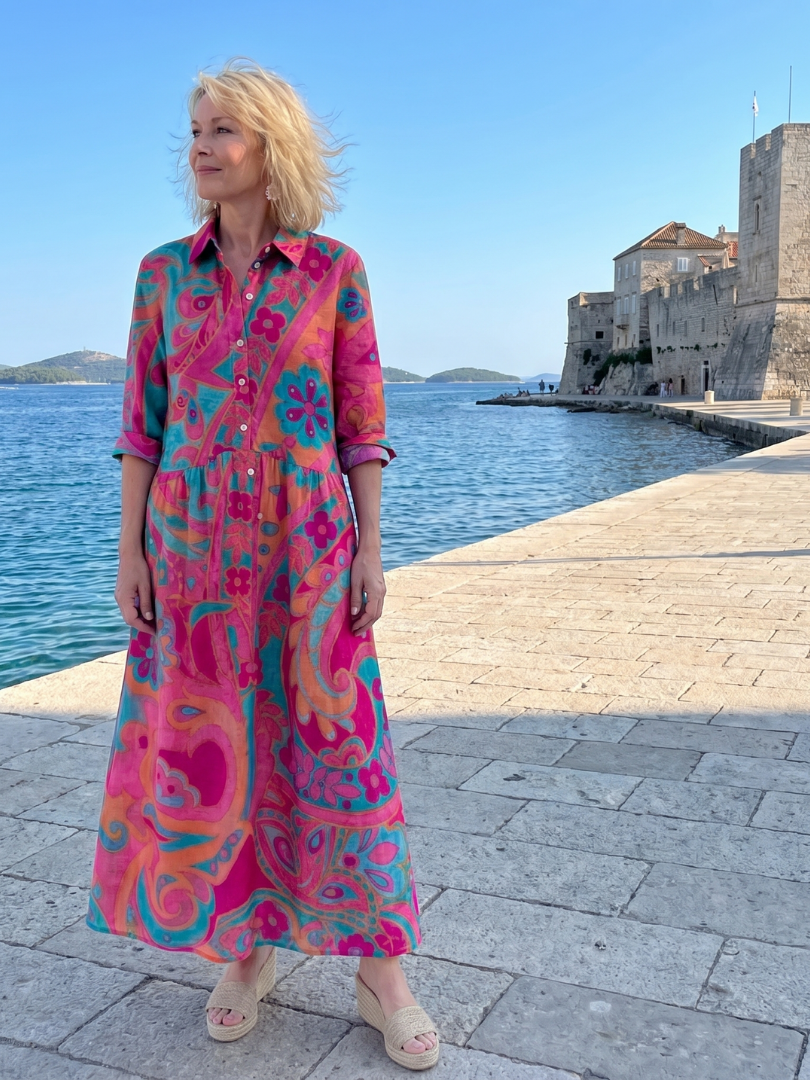 Olivia | Floral Paisley Maxi Dress Women