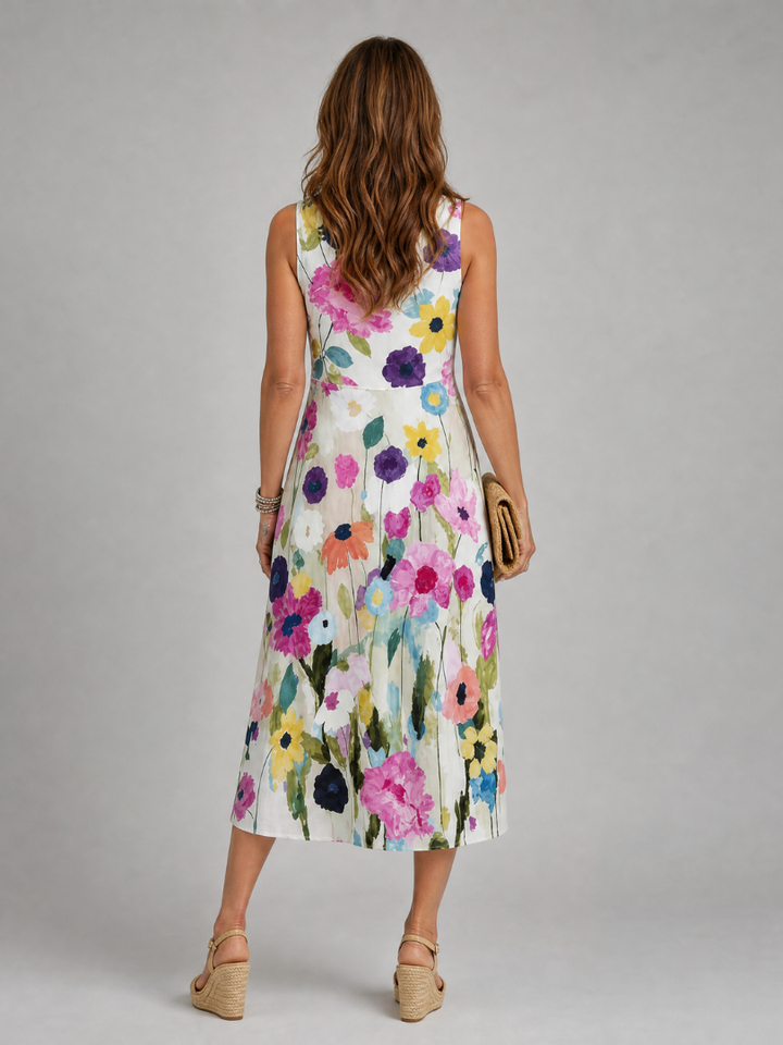 Willow | Floral Midi Wedding Guest Dress Women