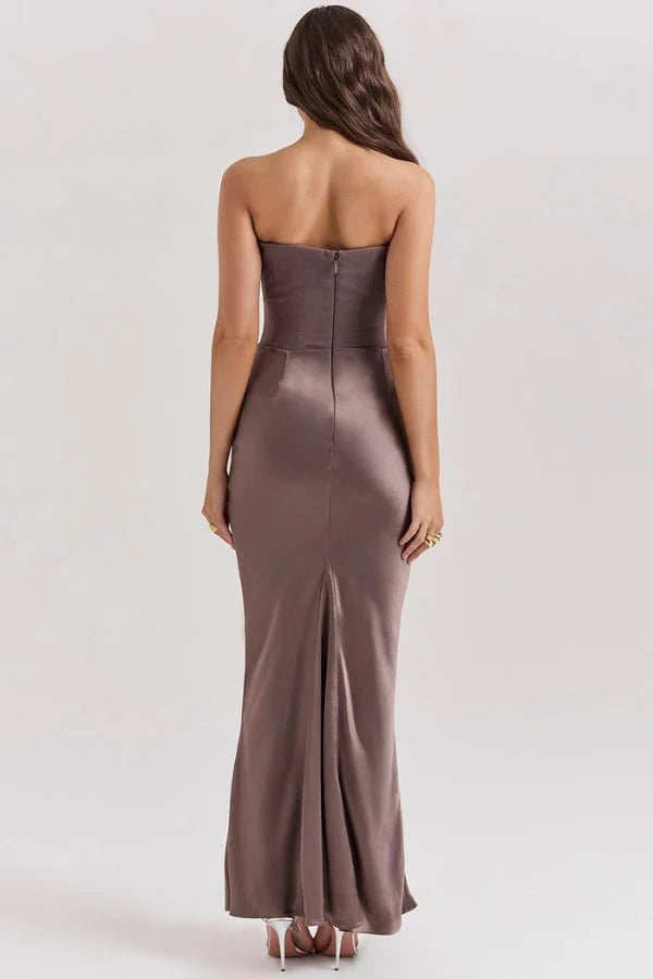 Sienna | Strapless Corset Maxi Dress for Women