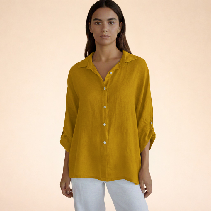 Felicity | Women Clothing Linen Button-Down Shirt