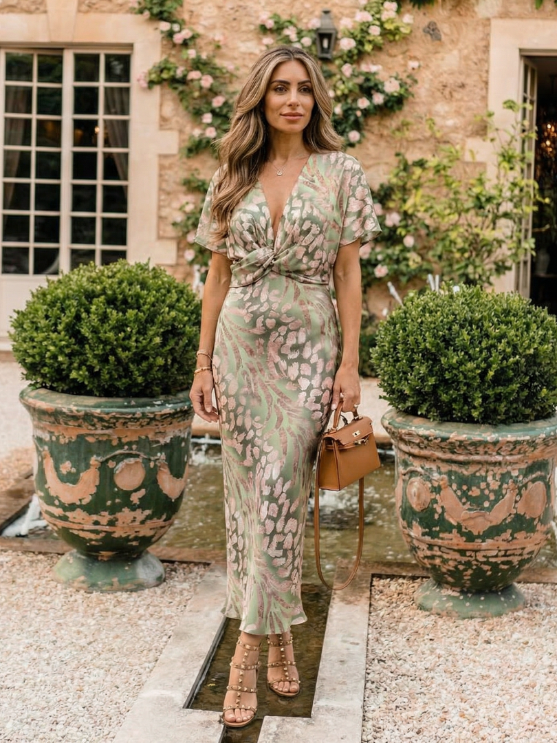 Phoebe | Wedding Guest Floral Midi Dress