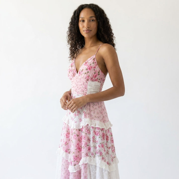 Amelia | Wedding Guest Tiered Maxi Dress