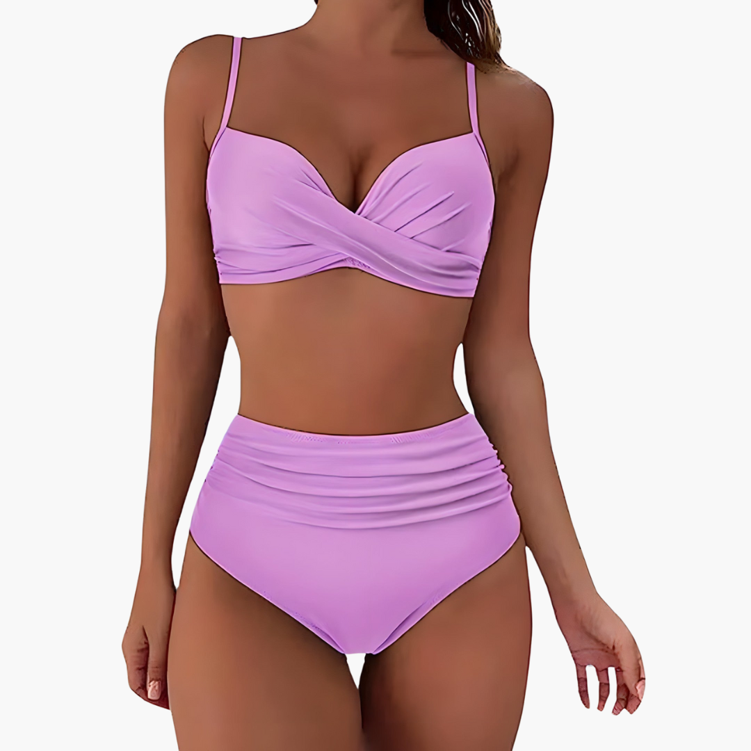 Sophia | Women High Waist Ruched Bikini Set