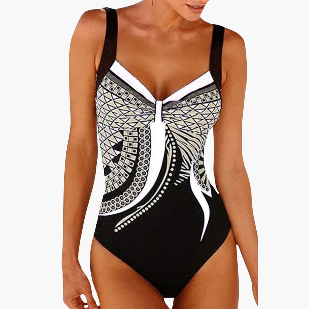 Olivia | Women Geometric Print One-Piece Swimsuit
