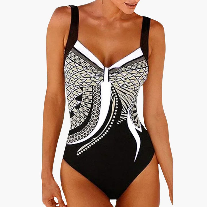 Olivia | Women Geometric Print One-Piece Swimsuit