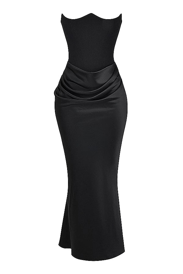 Sienna | Strapless Corset Maxi Dress for Women