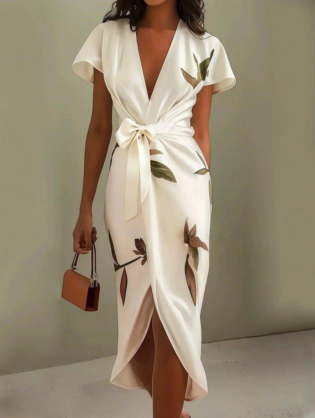Georgia | Wedding Guest Midi Wrap Dress