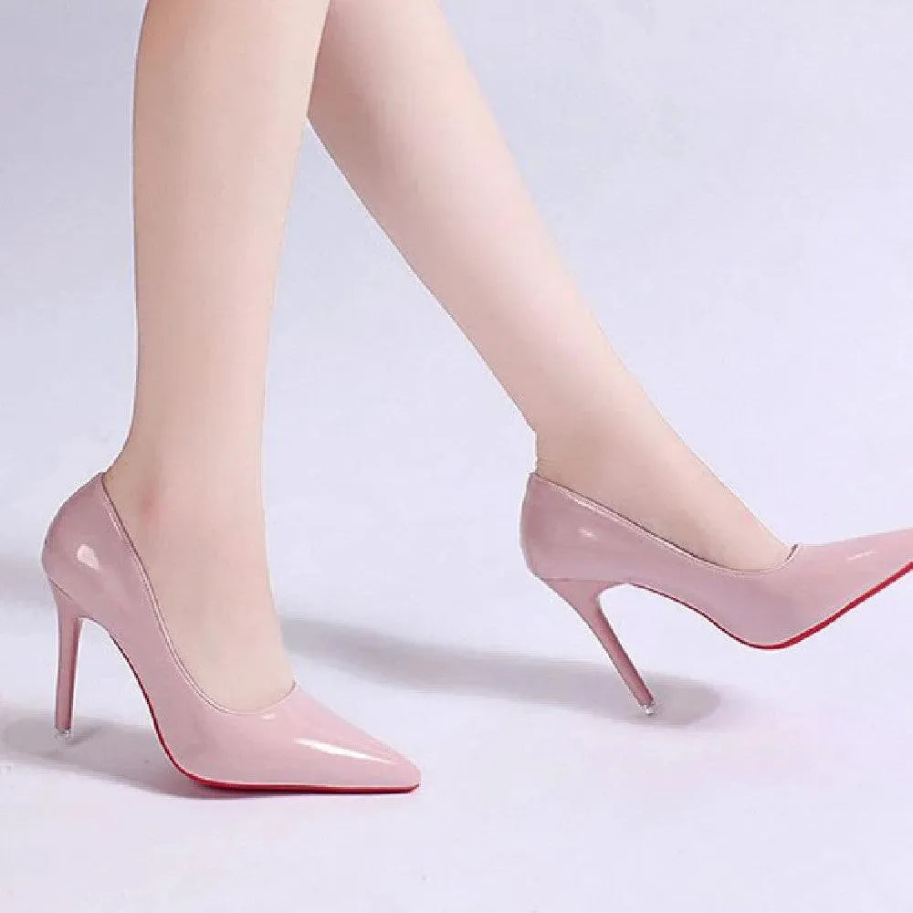 Freya | Patent Pointed Toe Stiletto Heel Sandals