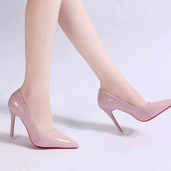 Freya | Patent Pointed Toe Stiletto Heel Sandals
