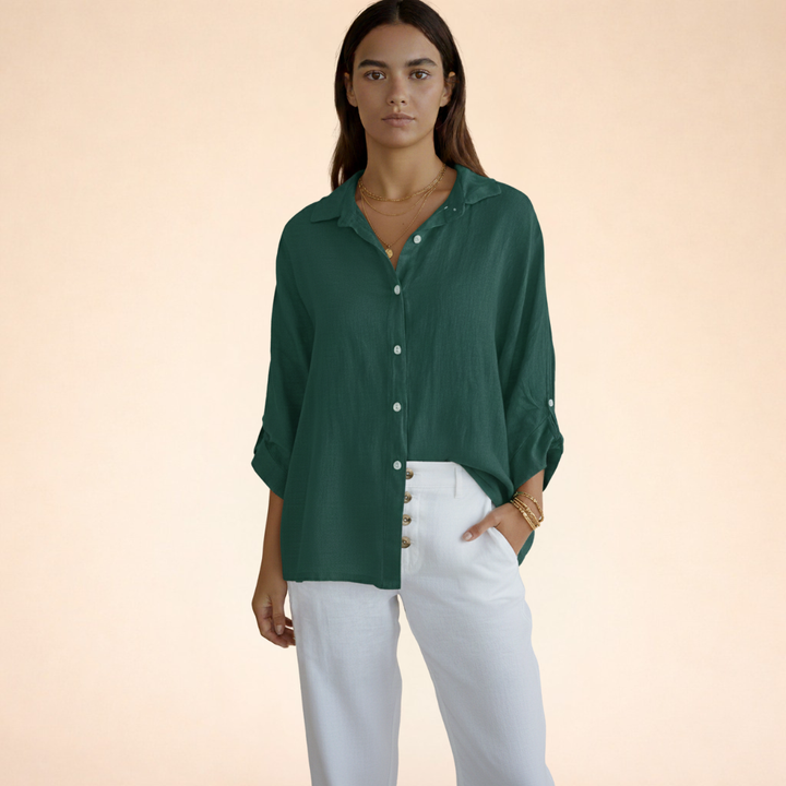 Felicity | Women Clothing Linen Button-Down Shirt