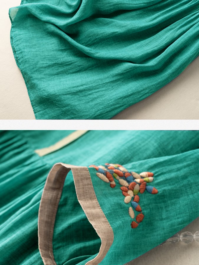 Sophia | Embroidered Summer Midi Dress Women