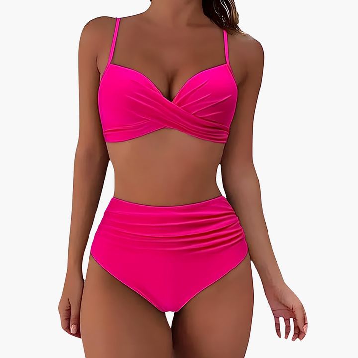 Sophia | Women High Waist Ruched Bikini Set
