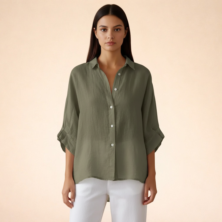 Felicity | Women Clothing Linen Button-Down Shirt