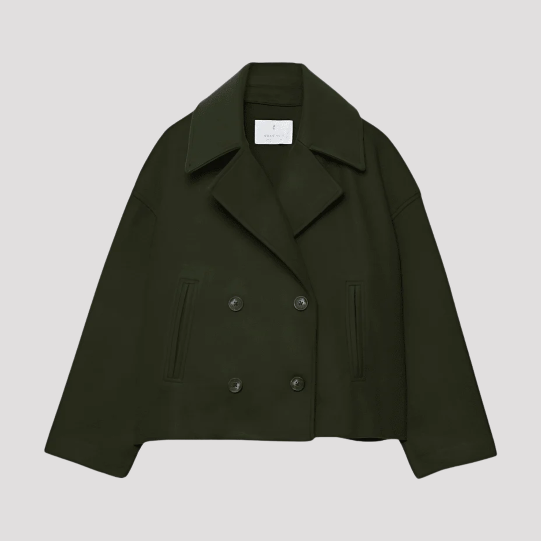Nancy | Double-Breasted Cropped Womens Coat