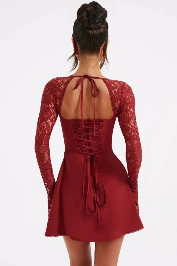 Lottie | Dress Lace Long Sleeve Mini
