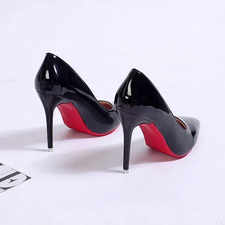 Freya | Patent Pointed Toe Stiletto Heel Sandals