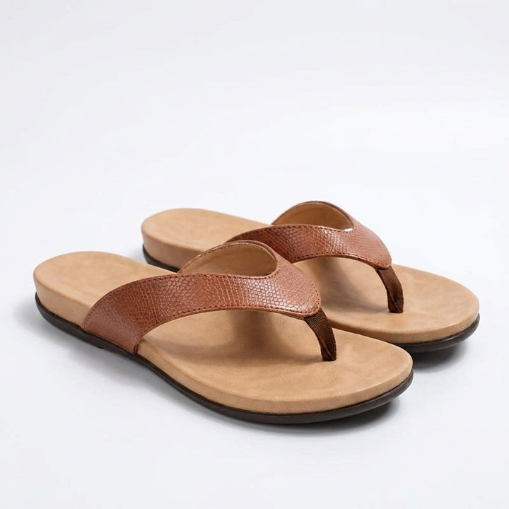 Grace | Toe Post Sandals with Textured Strap