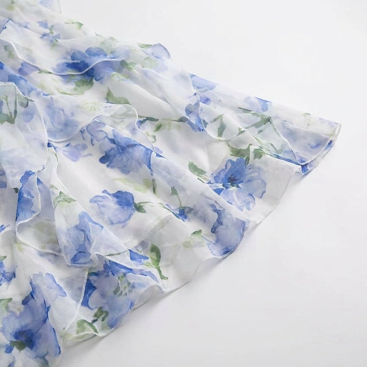 Tilly | Wedding Guest Floral Ruffle Maxi Dress
