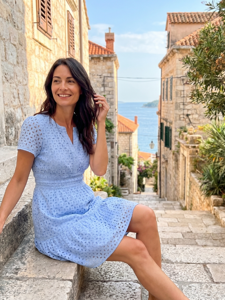 Alice | Eyelet Summer Dress for Women