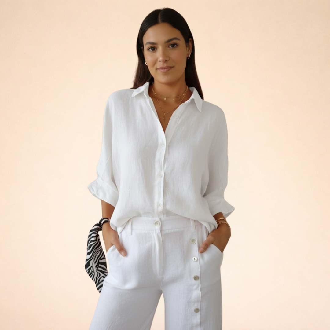 Felicity | Women Clothing Linen Button-Down Shirt